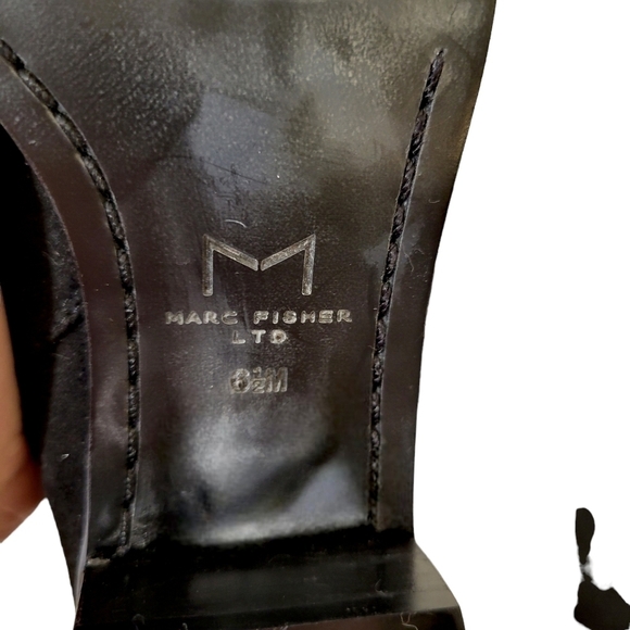 New Marc Fisher Yacinda Over the Knee Black Suede Boots - Picture 14 of 14